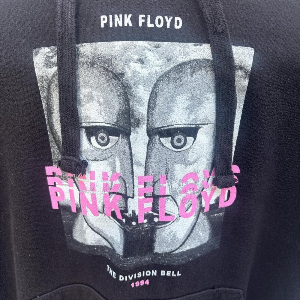 Pink Floyd Hoodie Mens M Black 1994 Division Bell Reprint - Picture 2 of 6